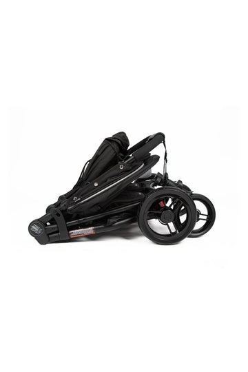 compact single to double stroller Valco Baby Slim Twin Double Stroller, Licorice